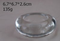 clear flat candle holder 2