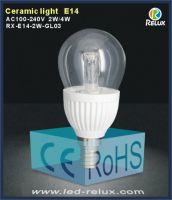 led ceramic light RX-E14-2W-GL03