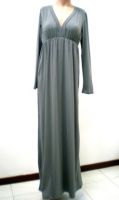 Women's Apparel-Long Sleeve Plain Maxi