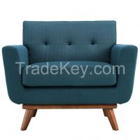 Elegant Fabric Armchair For Living Room Furniture