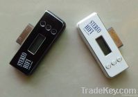 IPHONE/IPOD/IAD FM transmitter, LCD screen, can charge the phone under
