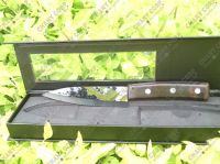 5 inch Ceramic Knife w Black Mirror Ceramic Blade and African Ebony Handle