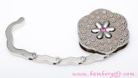 Flower Shaped Crystal Foldable Handbag Hanger/Purse Hanger