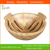 Bamboo Salad Bowl with