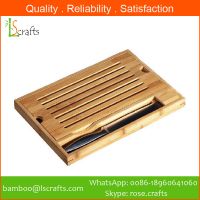 Bamboo Bread Board With Knife Slot