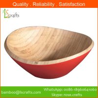 Bamboo Colorful Salad Bowls From Chinese Manufacturer 
