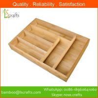 Eco-Freindly Bamboo Cutlery Storage Tray
