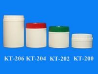 Tamper evident round plastic jars