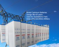 Nickel Cadmium Battery for UPS, solar, train, power substation, generator, Navy