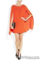 Orange Cape Dress