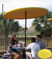 WINDPROOF 6' ROUND STARBURST FIBERGLASS TOP PATIO UMBRELLA