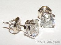 1.51 carat VS diamond earring stud wholesale diamonds