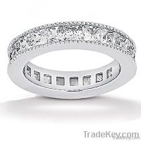 Diamonds wedding band white gold