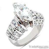 Big diamond ring marquise cut diamonds 4.75 ct. ring