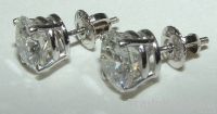 4 carat G VS1 ROUND DIAMOND STUDS EARRINGS stud earring