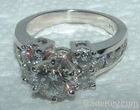 4.01 carats WHITE GOLD DIAMOND RING engagement ring