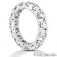 WomenÃ¢ï¿½ï¿½s eternity wedding band gold 5.25 ct. diamonds