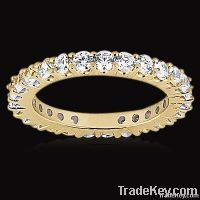 Round diamond eternity gold yellow  womenÃ¢ï¿½ï¿½s band new