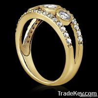yellow GOLD ring new 1.46 ct.  sparkling DIAMONDS gold