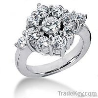 1.23 ct.sparkling DIAMOND wedding ring white gold new
