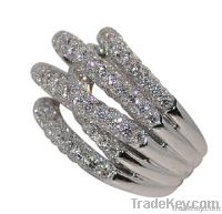 2 carat Right hand diamond ring pave