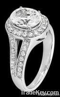 2.25 carat diamonds wedding ring split shank