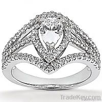 engagement ring white gold 2.25 Cts.gorgeous Diamond