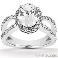 Oval cut diamond engagement ring diamonds 1.66 Carat