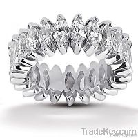 11 Ct.GENUINE diamonds marquise cut wedding band ring