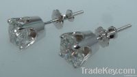 F VVS1 2 carats DIAMOND STUDS EARRINGS stud earring