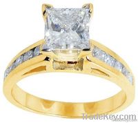 1.75 Ct. princess cut diamond ring yellow gold new ring