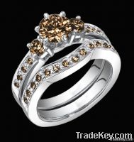 diamond engagement ring & band set 3.80 ct.