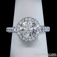 Big round diamond engagement ring 4.31 carat
