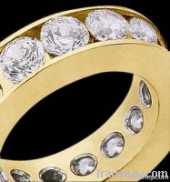 2.70 carats wedding band G VS diamonds ring