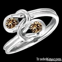 1 carat brown diamonds knot style engagement ring new