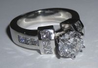 4.40 ct. Princess & round diamonds anniversary ring new