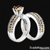 4.5 ct. chocolate diamonds engagement ring band set