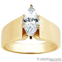 1.51 Ct. marquise diamond engagement ring gold yellow