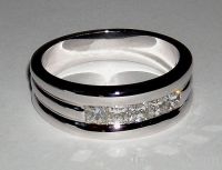 2 carats men's diamond band ring mens