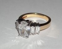 1.5 carats OVAL DIAMOND RING