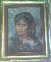 old antique painting