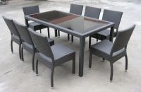 Garden style dining table and chairs