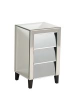 New Design Bedroom Nightstand Mirrored Furniture LJ-MF1005