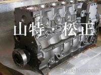 Komatsu excavator engine cylinder block, PC200-7 engine spare parts