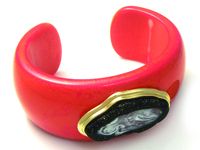 resin lucite agate bangle