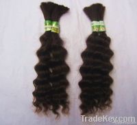 Original color Virgin remy human hair deep bulk extension