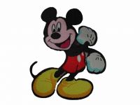 Mickey Mouse embroidered patch