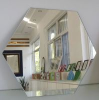 Irregular Shape, Round, Beveled Mirror