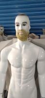 Jolly Mannequin-male White Glossy Mannequin With Golden Beard, Deep Eyes, Making Up Mannequin Zd3