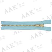 #5 brass zipper long chain